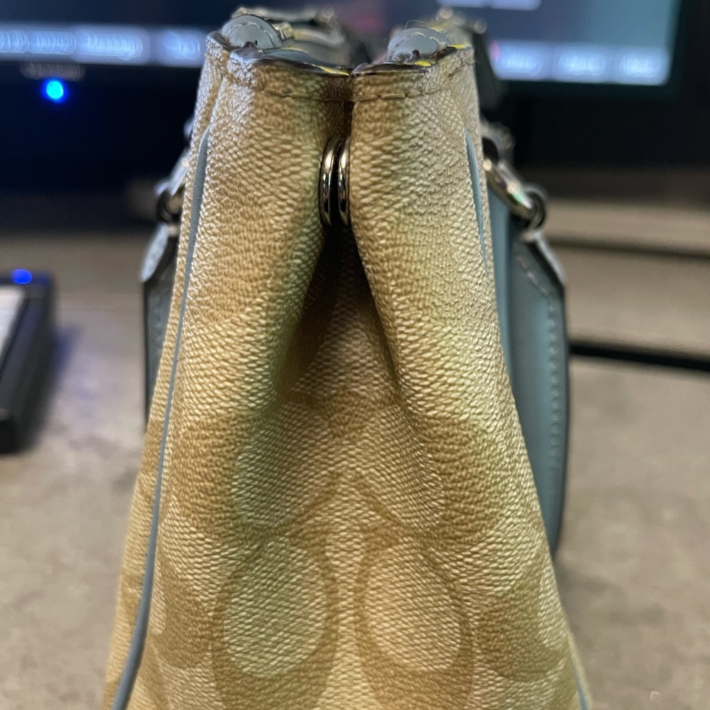 Coach Beige and Light Blue Satchel & Wallet Set - Picture 13 of 15
